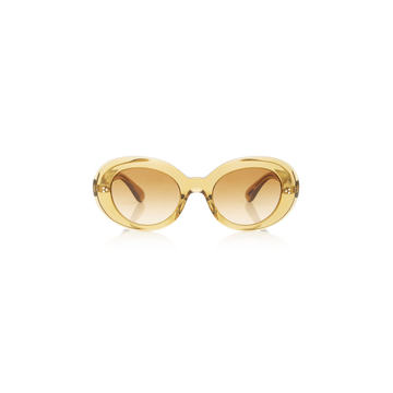 Erissa Round-Frame Acetate Sunglasses