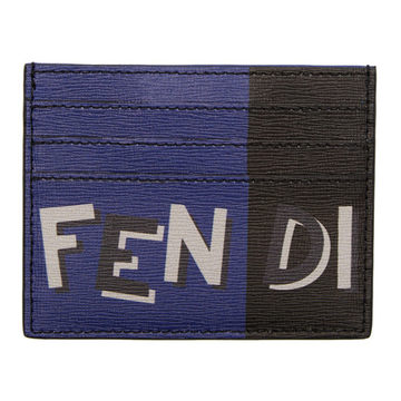 Blue & Black Logo Card Holder