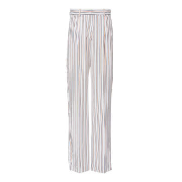 Striped Satin Pajama Trousers