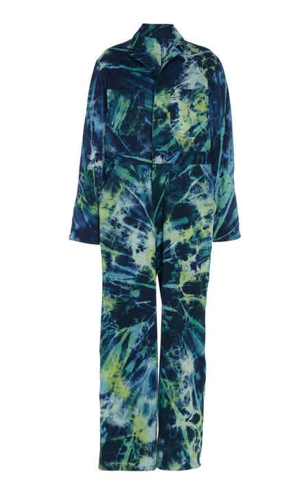 Swirl Tie Dyed Denim Jumpsuit展示图