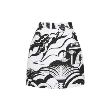 Printed Crepe Skirt