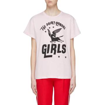 THE SAINT-HONORÉ GIRLS飞马印花oversize T恤