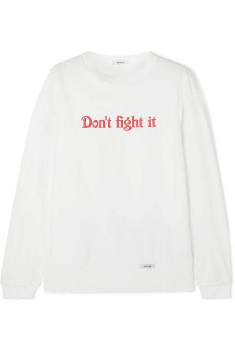 Don't Fight It 印花纯棉平纹布上衣展示图