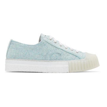 Blue Felted Type W.O. Sneakers