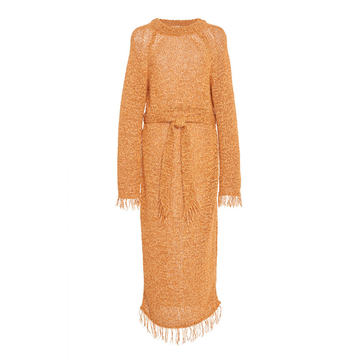 Kaiza Fringe-Trimmed Boucl�� Sweater Dress