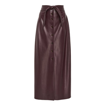 Arfen High-Waist Button-Front Skirt