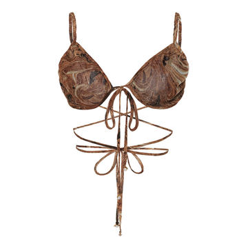 Mimi Wrap Tie Bikini Bra