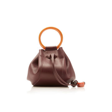 Palma Mini Leather Hobo Bag