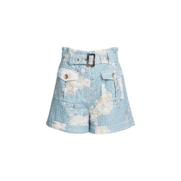 Lulu Eyelet Cotton Shorts