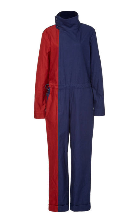 Two Tone Cotton Jumpsuit展示图