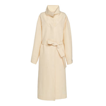 Panae Belted Silk And Cotton-Blend Coat