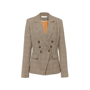 Glen Plaid Wool-Blend Blazer