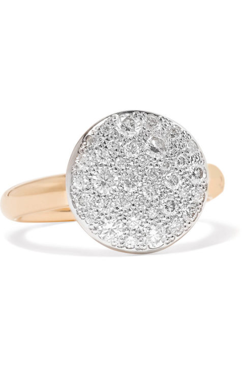 Sabbia 18K 玫瑰金钻石戒指展示图