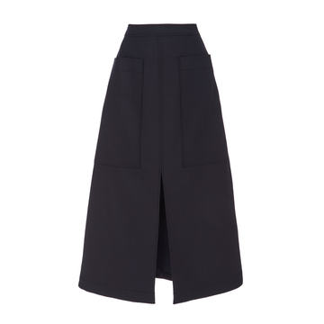 Midi Split Skirt With Pockets