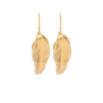 金色树叶造型耳环