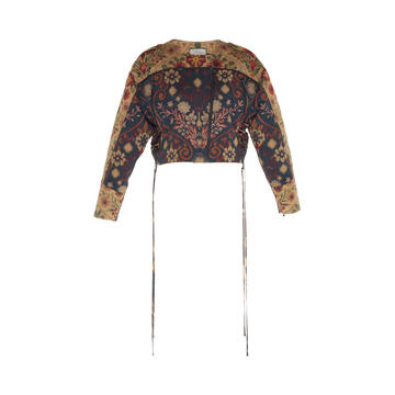 Hera Cropped Jacquard Jacket