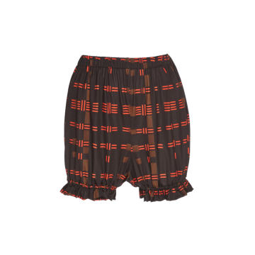 Ruffled Hem Mini Shorts
