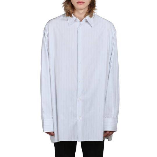 Raf Simons Oversized Striped Cotton Shirt展示图