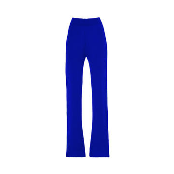 Ribbed Knit Cashmere Flare Pants