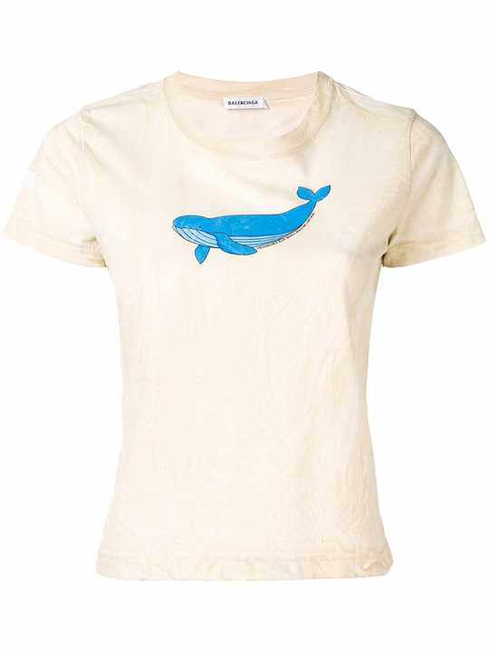 Endangered Whale印花T恤展示图