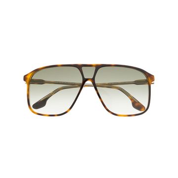 tortoiseshell oversized aviator sunglasses