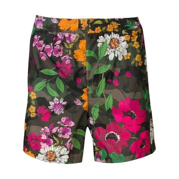 camouflowers print swim shorts