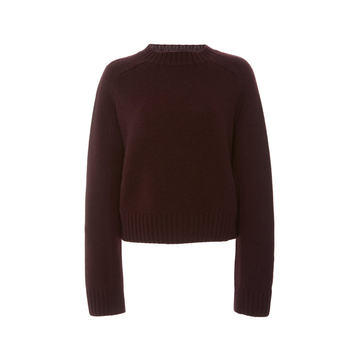 Shruken Mock-Neck Cashmere Sweater