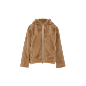 Faux-Shearling Cropped Jacket