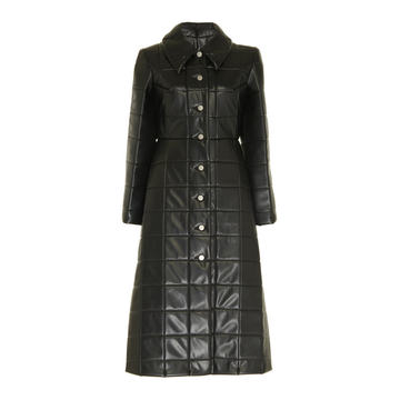 Miss Roboto Quilted Faux Leather Coat