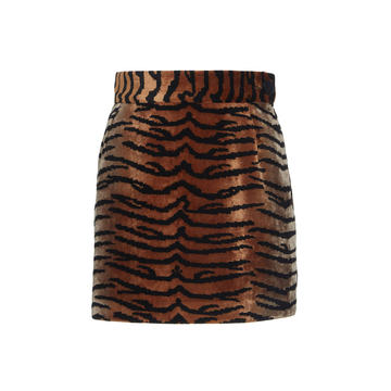 Animal Print Mini Skirt