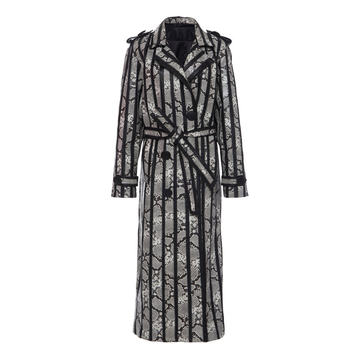 Striped Snakeskin Trench