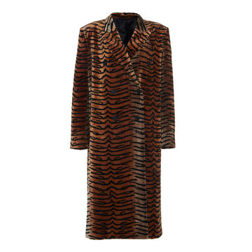 Animal Print Box Overcoat