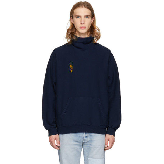 Navy Logo Turtleneck展示图