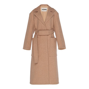 Belted Wool Midi Coat