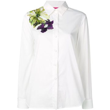 花卉刺绣衬衫