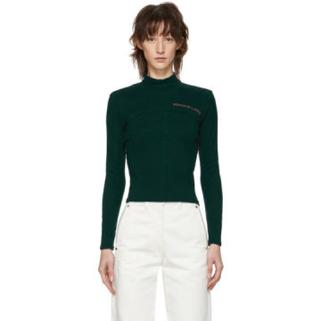 Green Lapped Baby Turtleneck