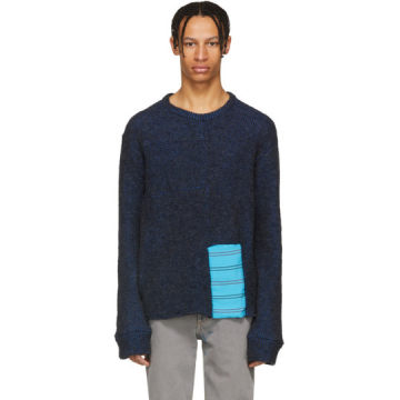 Blue Scrubbie Sweater