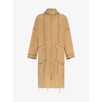 long sleeve zip up rain coat