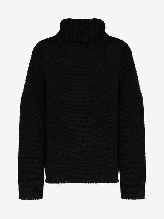 exaggerated high neck sweater展示图