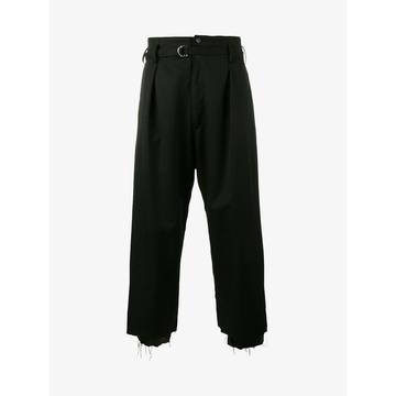 high waisted cropped trousers