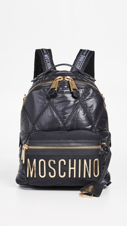 绗缝 Moschino 双肩包展示图