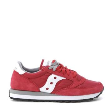 Sneaker Saucony Jazz In Red Suede And Nylon