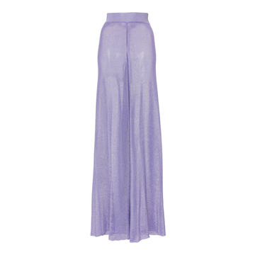 Wide-Leg Lurex Pants