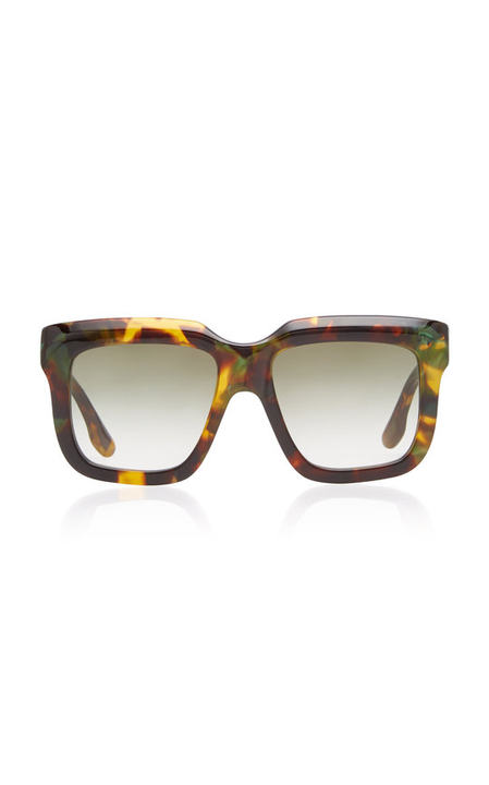 Oversized Square-Frame Acetate Sunglasses展示图