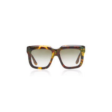 Oversized Square-Frame Acetate Sunglasses