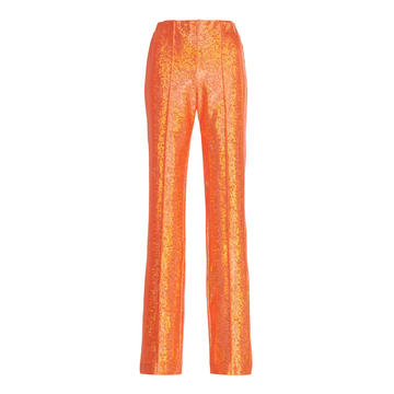 Lissi Shimmer Slim-Leg Stretch Pants