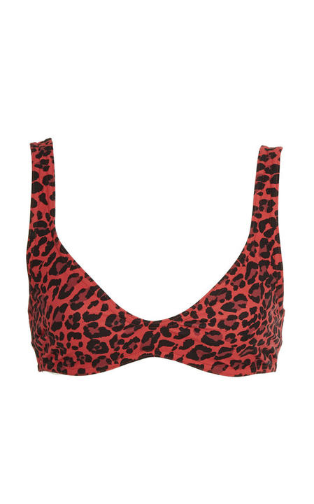 Separates Leopard-Print Bikini Top展示图