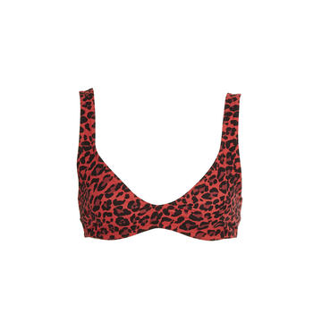 Separates Leopard-Print Bikini Top