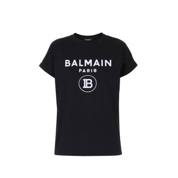 Cotton 'Balmain' Logo T-Shirt
