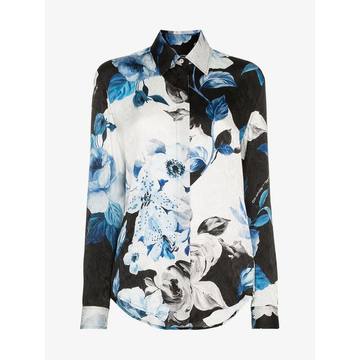 floral long-sleeve shirt